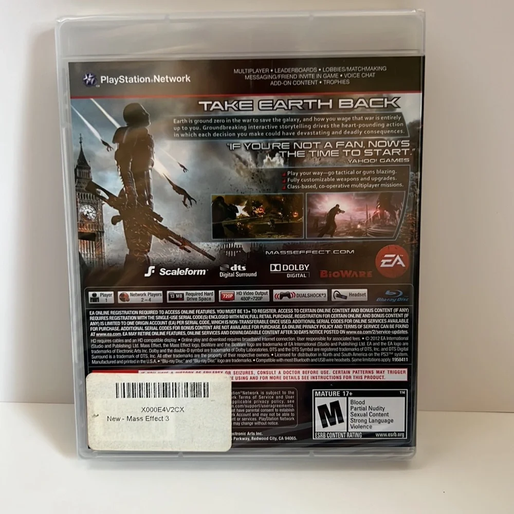 PS3 MASS 3 Effect Game